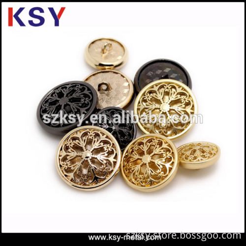 Fancy die casting metal buttons for coats
